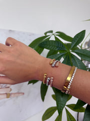 TRICOLOR BANGLE SET