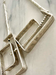 SILVER ABSTRACT NECKLACE