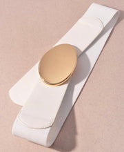 OVAL BUCKLE ELASTIC BELT