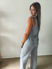 BLUE TOP & PANT SET