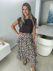 POLKA DOT RUFFLE SKIRT