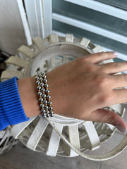 SILVER/GOLD ELASTIC BRACELET