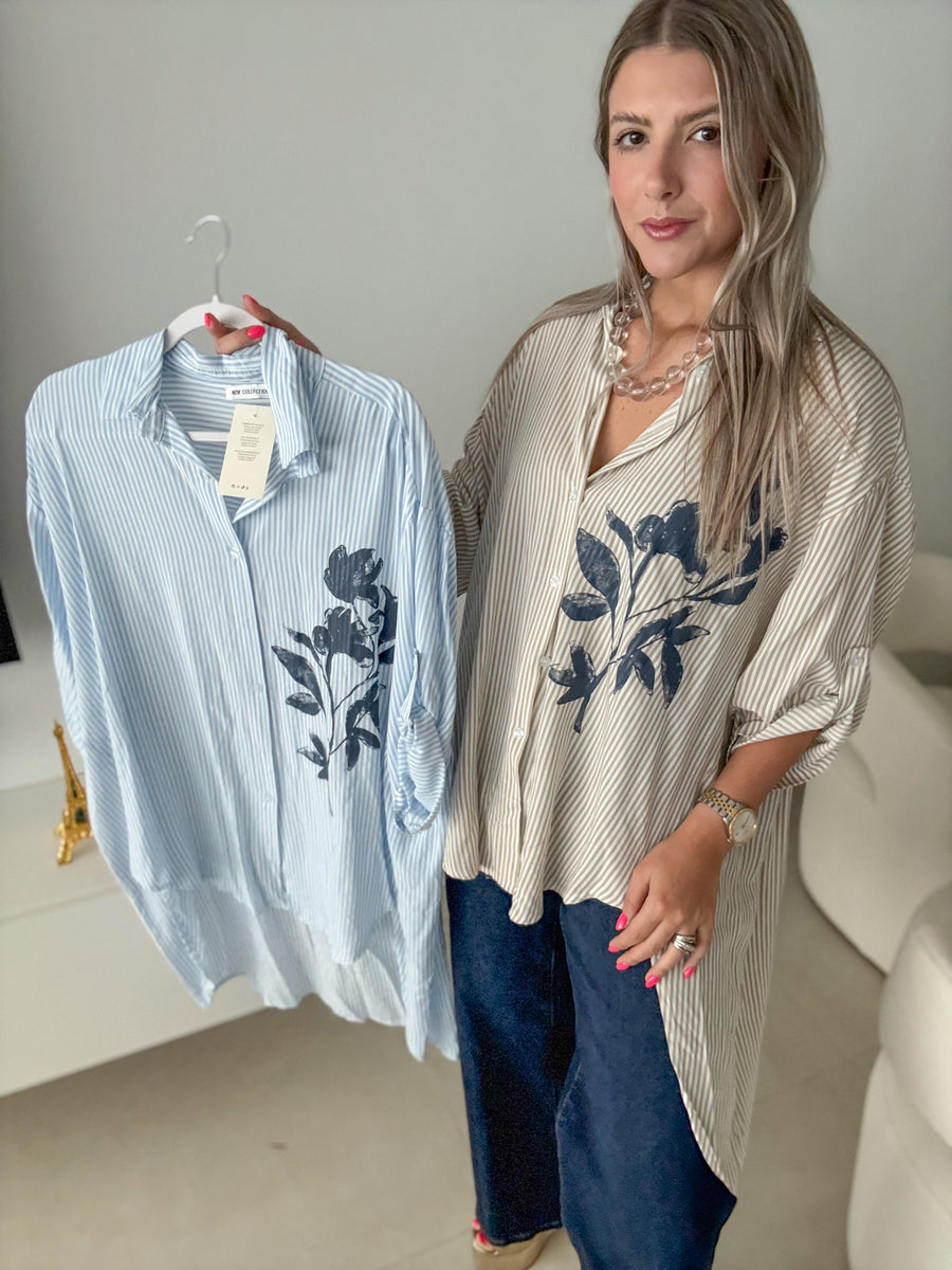 STRIPED TUNIC BLOUSES