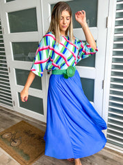 MULTICOLOR LINES TUNIC TOP