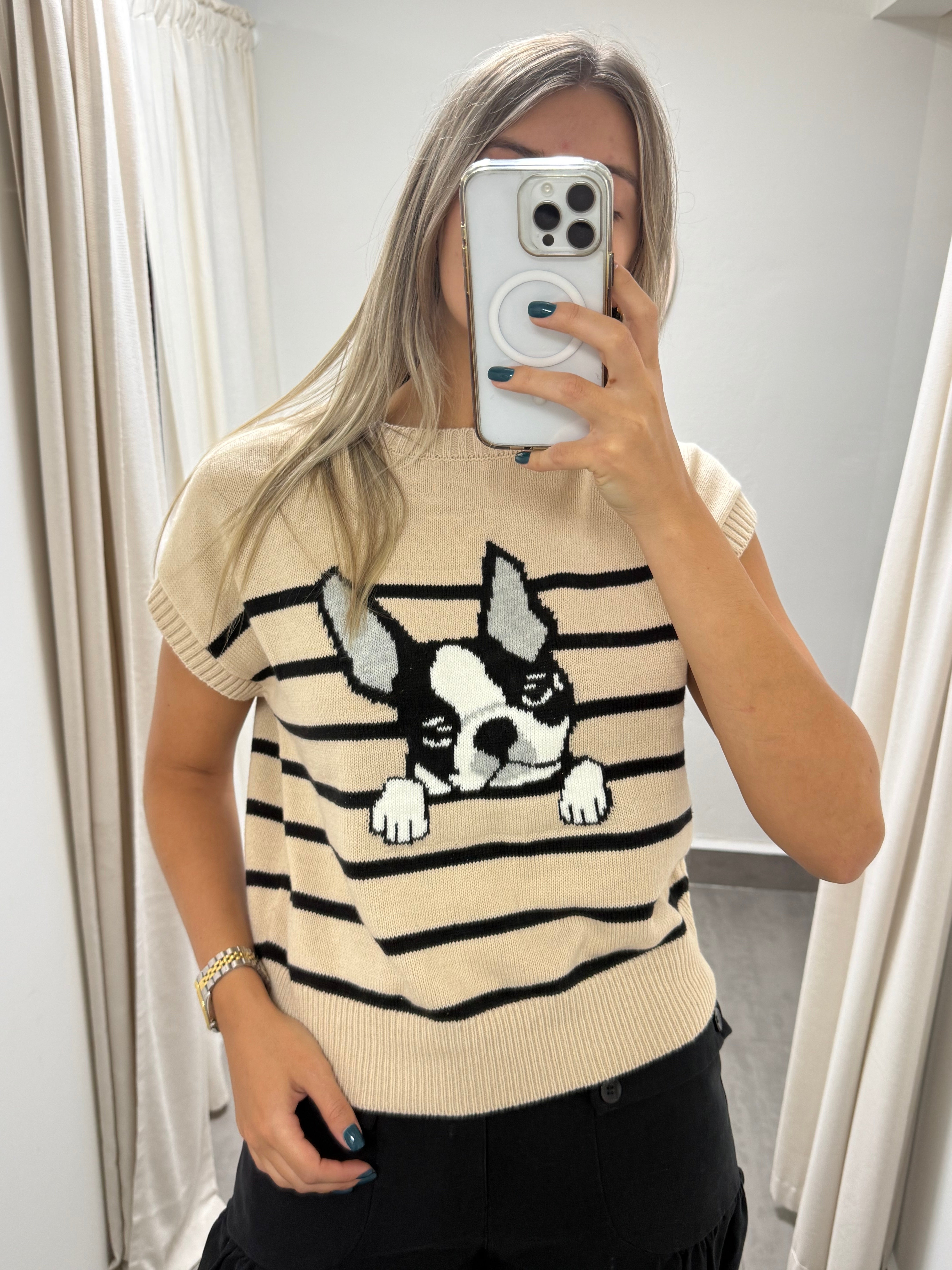 FRENCHIE DOG SWEATER TOP