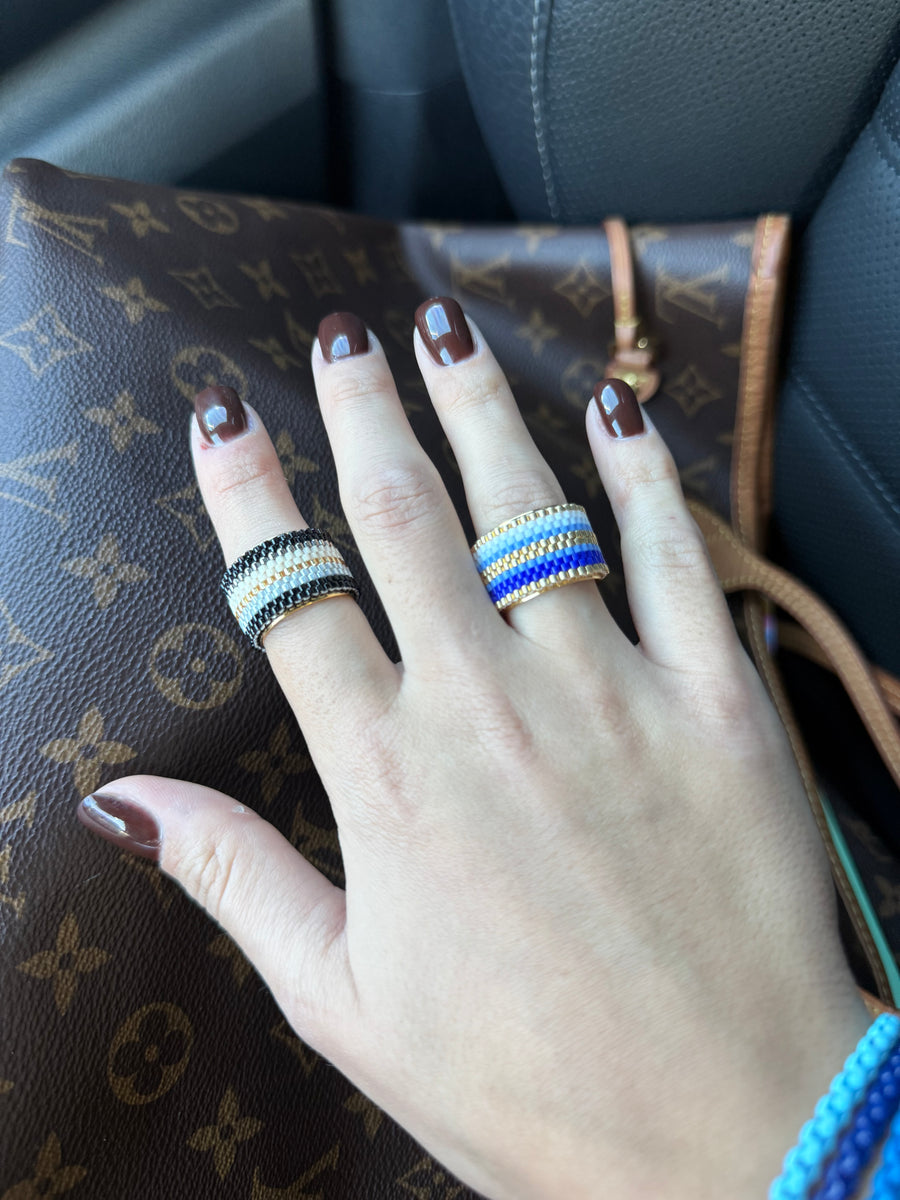 ADJUSTABLE MIYUKI RING