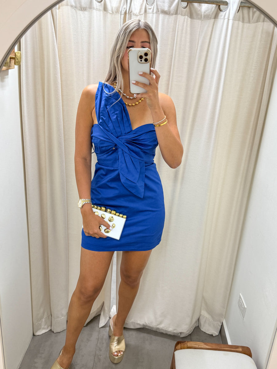 ROYAL BLUE  PETAL DRESS