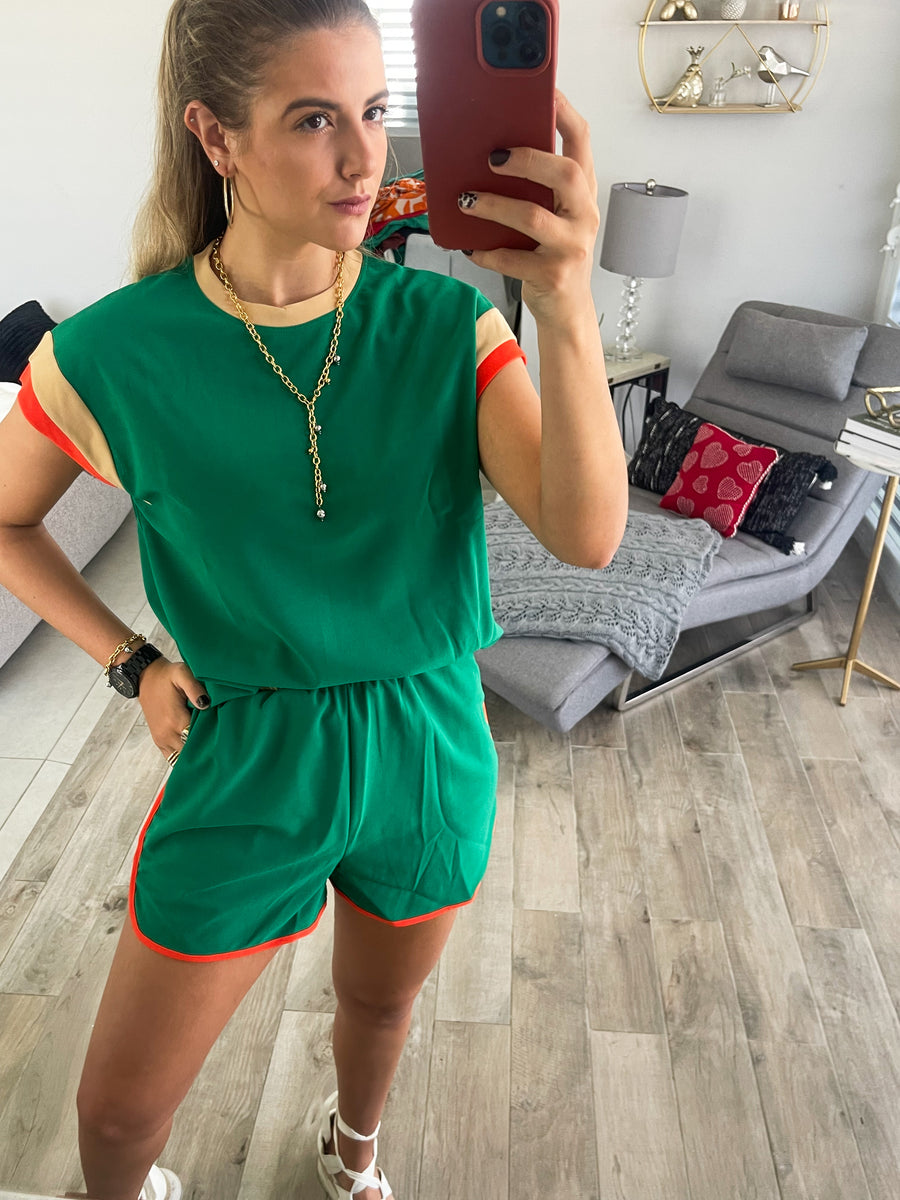 GREEN COLORBLOCK SET