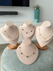 CLOVER DENIM COLLECTION NECKLACES