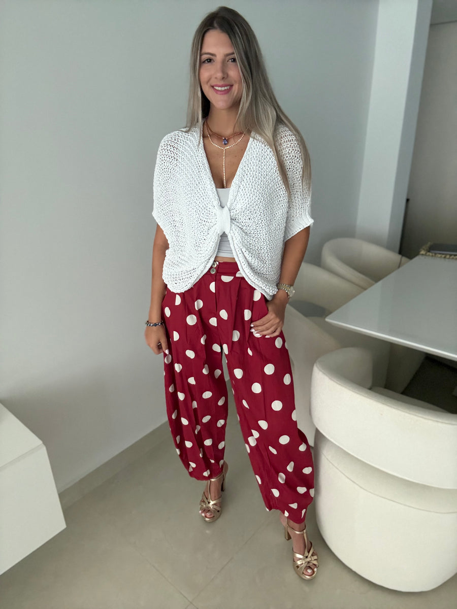 WHITE NET BLOUSE
