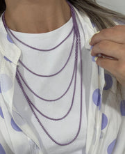 LILAC LAYERED THIN COLLAB NECKLACE