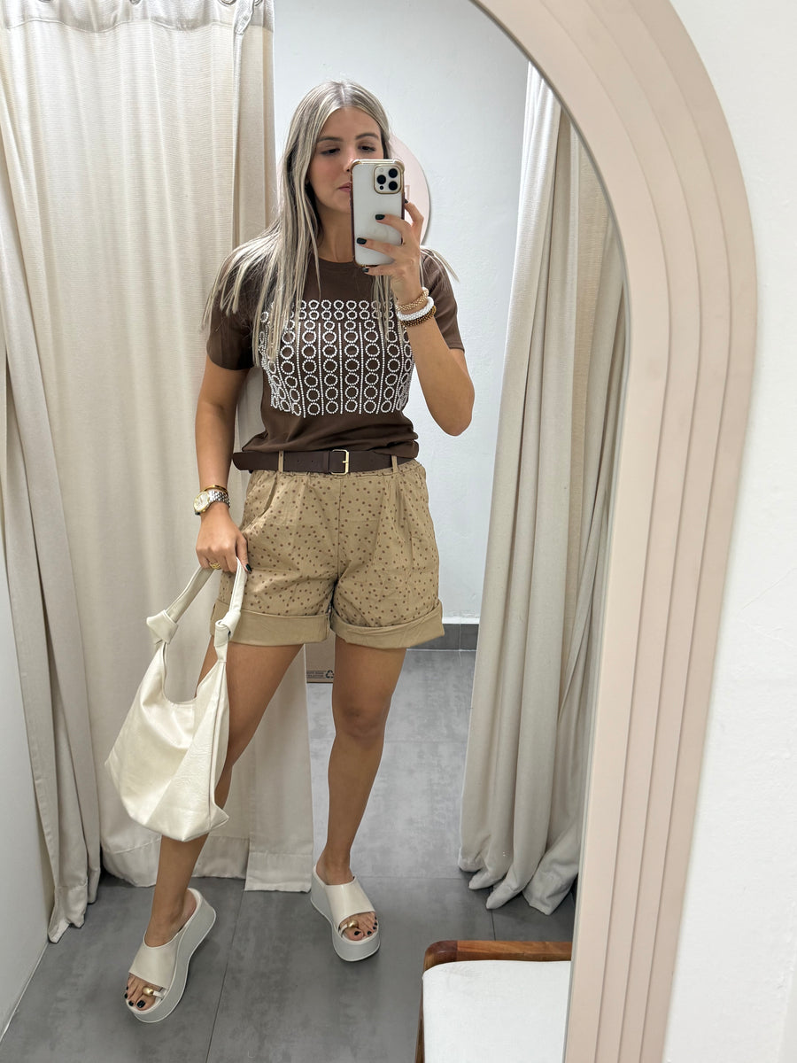 POLKA DOT STRETCH PANTS