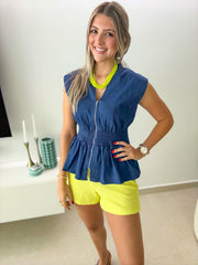 NEON LIME SHORTS