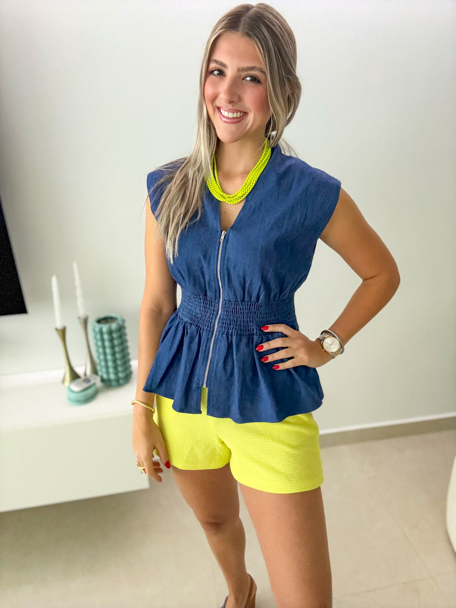 NEON LIME SHORTS