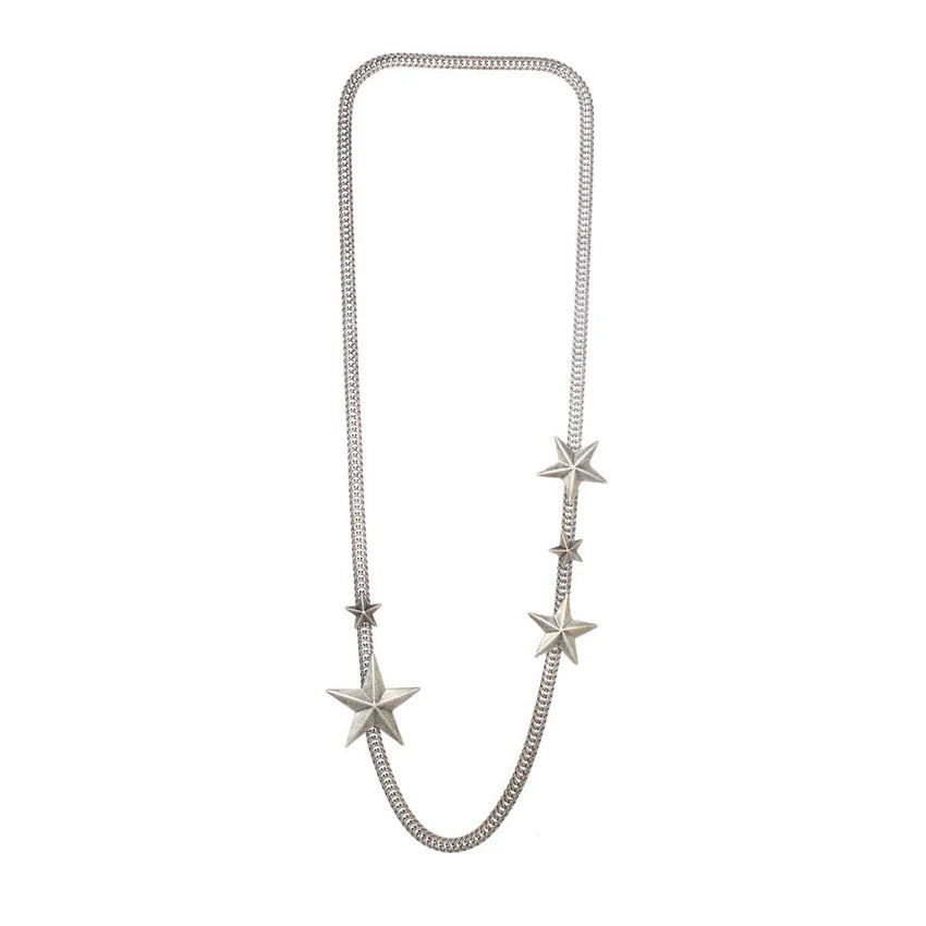 SILVER OKLAHOMA STAR NECKLACE