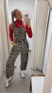 ANIMAL PRINT OVERALL JUMPSUIT