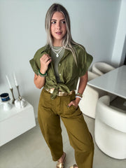 FALL COLOR BARREL PANTS