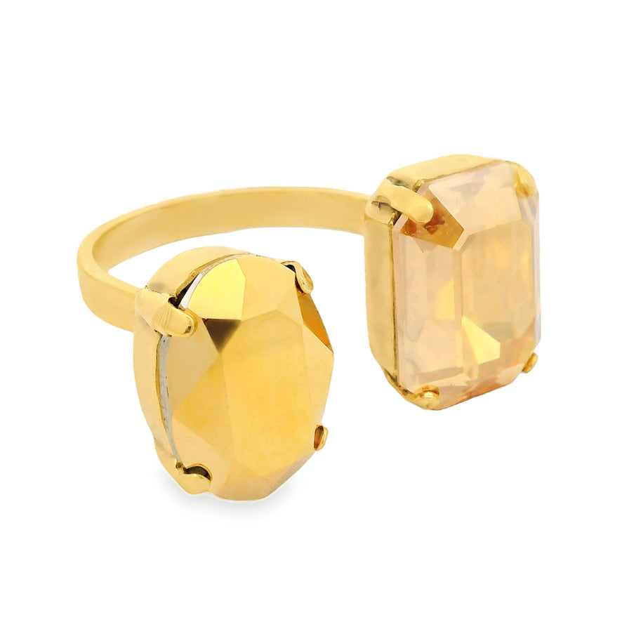 JANEL RING IN GOLD CHROME