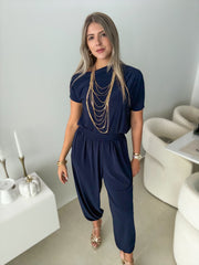 PIA NAVY ELEGANT BLOUSE