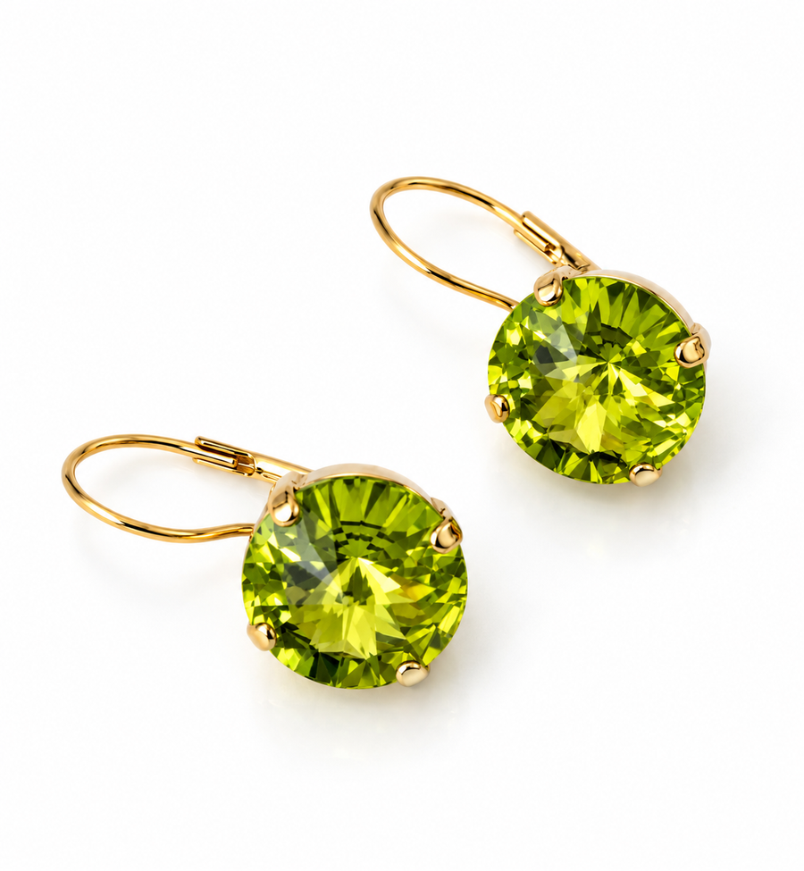 CAITLIN HOOK IN SMALL ROUND CITRUS LIME CHAMPAGNE