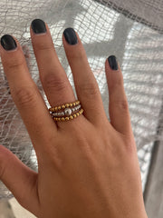 TWO TONE 3PC RING SET