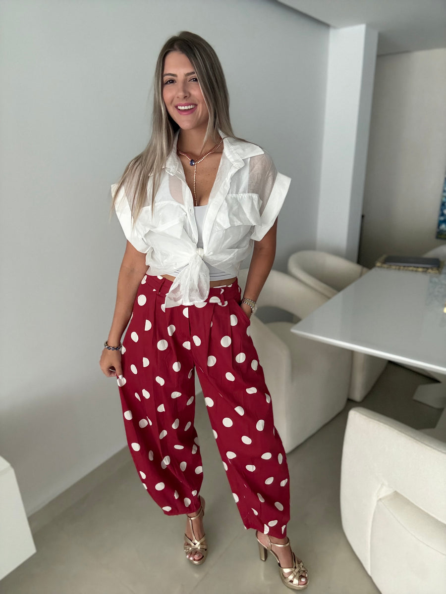 SHEER POCK BLOUSES
