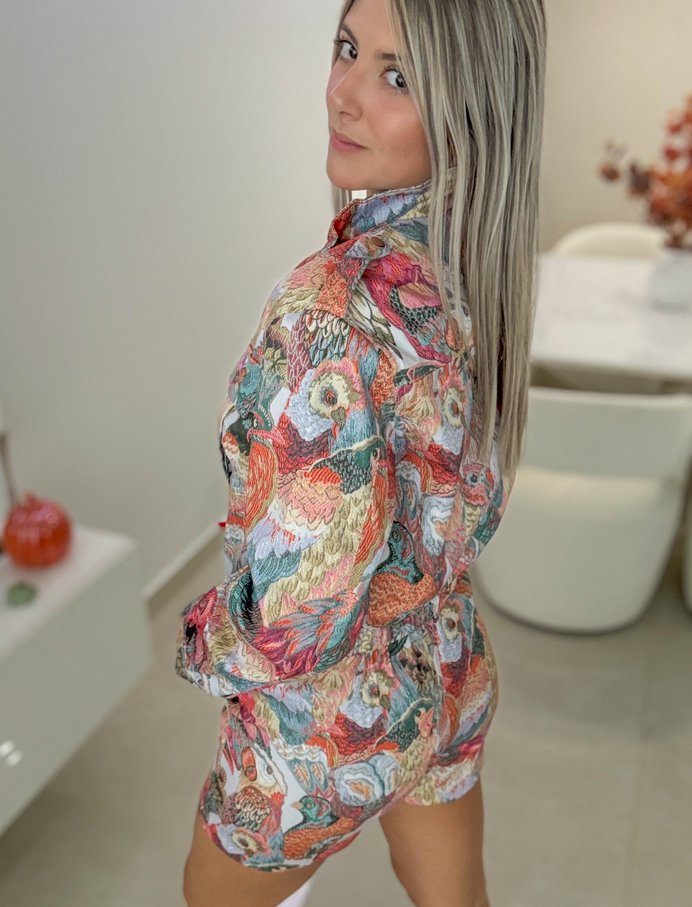 MULTICOLOR PRINTED JACKET