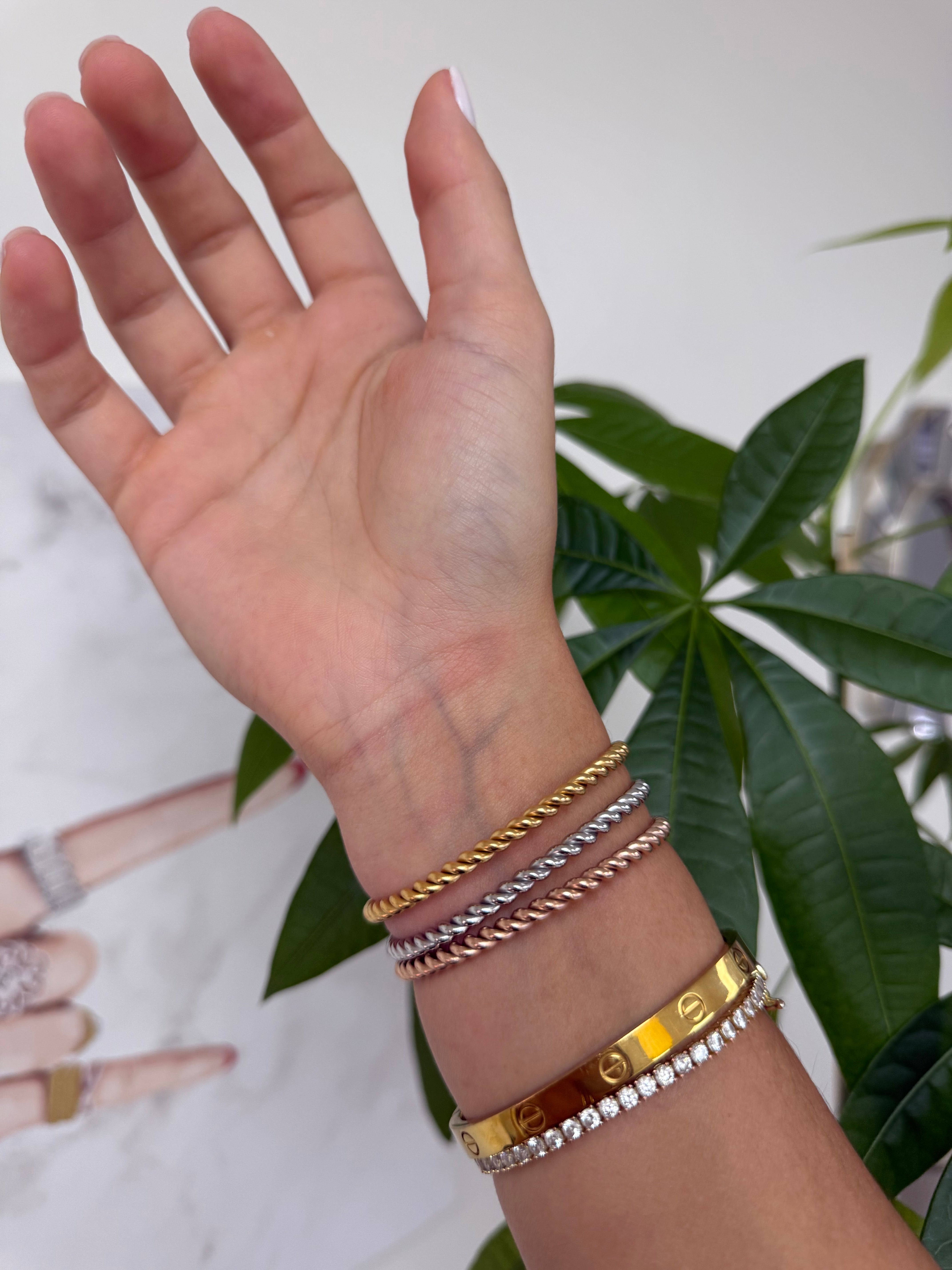 TRICOLOR BANGLE SET