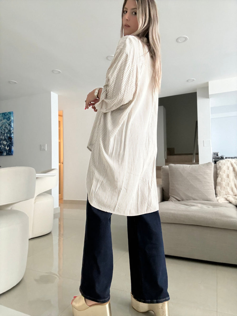 STRIPED TUNIC BLOUSES