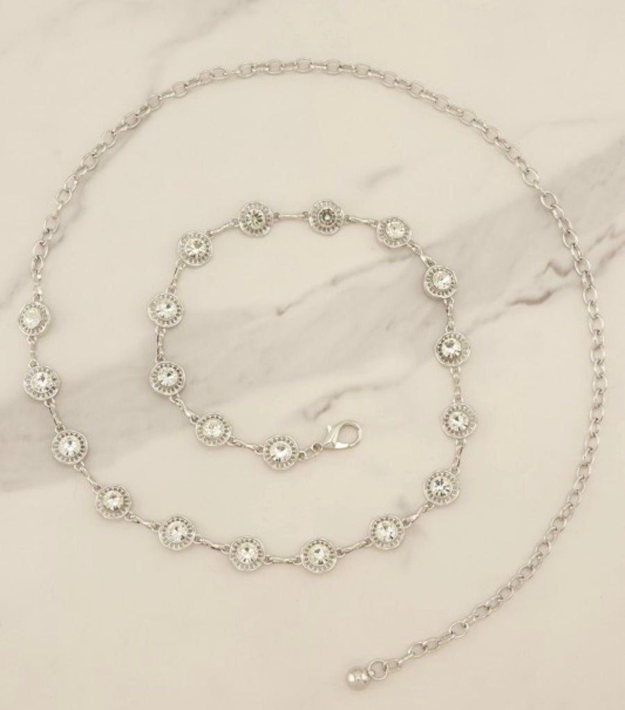 RHINESTONE CHAIN LINK BELT