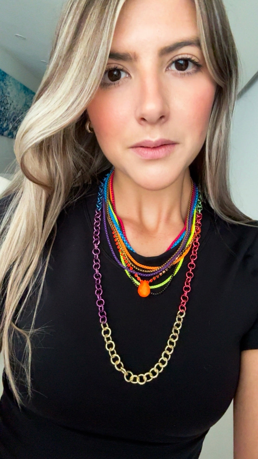 MULTICOLOR ALUMINUM NECKLACE