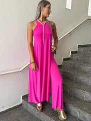 PIA MAGENTA RACERBACK TOP & PANT SET
