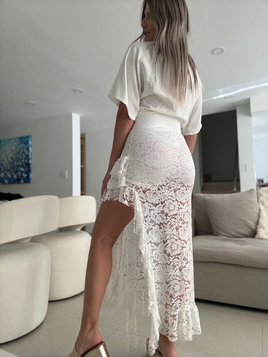 WHITE LACE SET