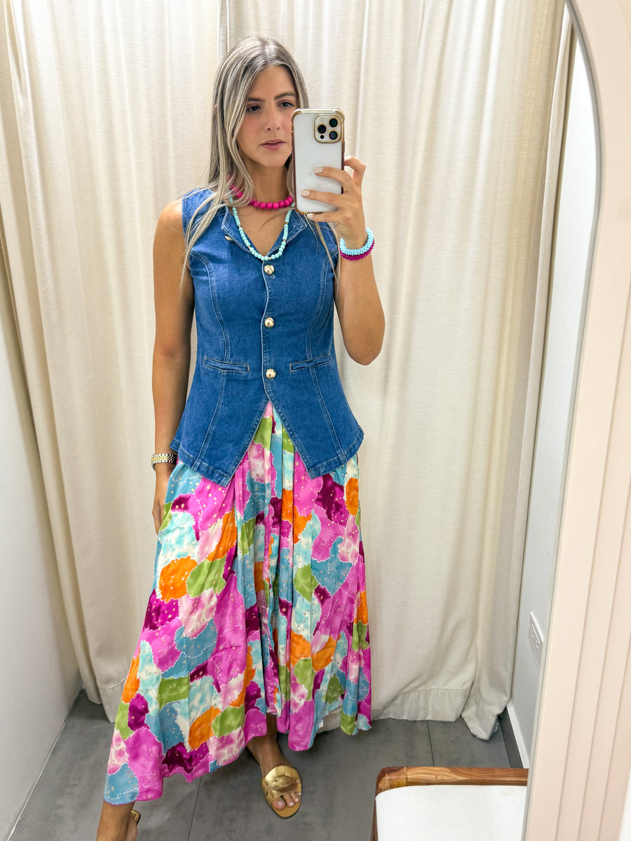 TIE-DYE MAXI DRESS