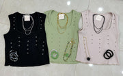 METAL EYELET TANK TOP