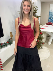 BURGUNDY CAMI TOP