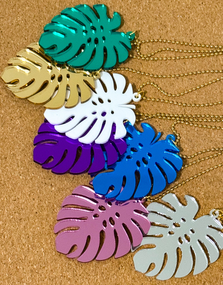 LEAF LONG NECKLACE