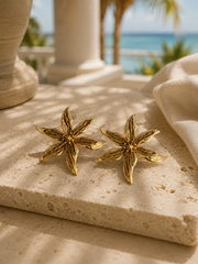 RATTAN STATEMENT EARRINGS