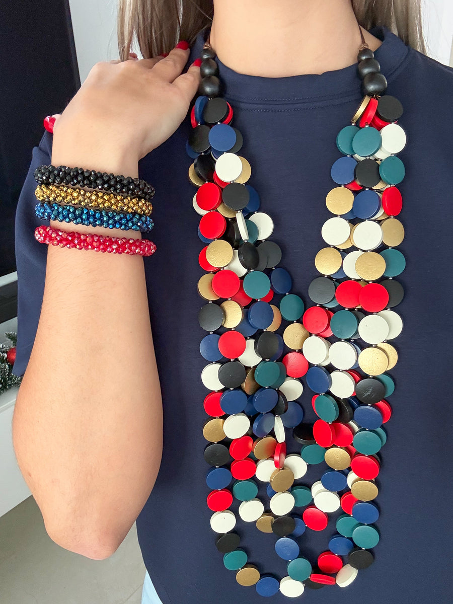WOODEN STATEMENT NECKLACES