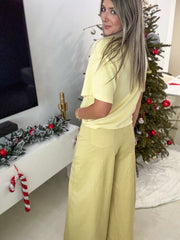 PASTEL WIDE LEGGED PANTS