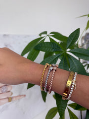 TRICOLOR BANGLE SET