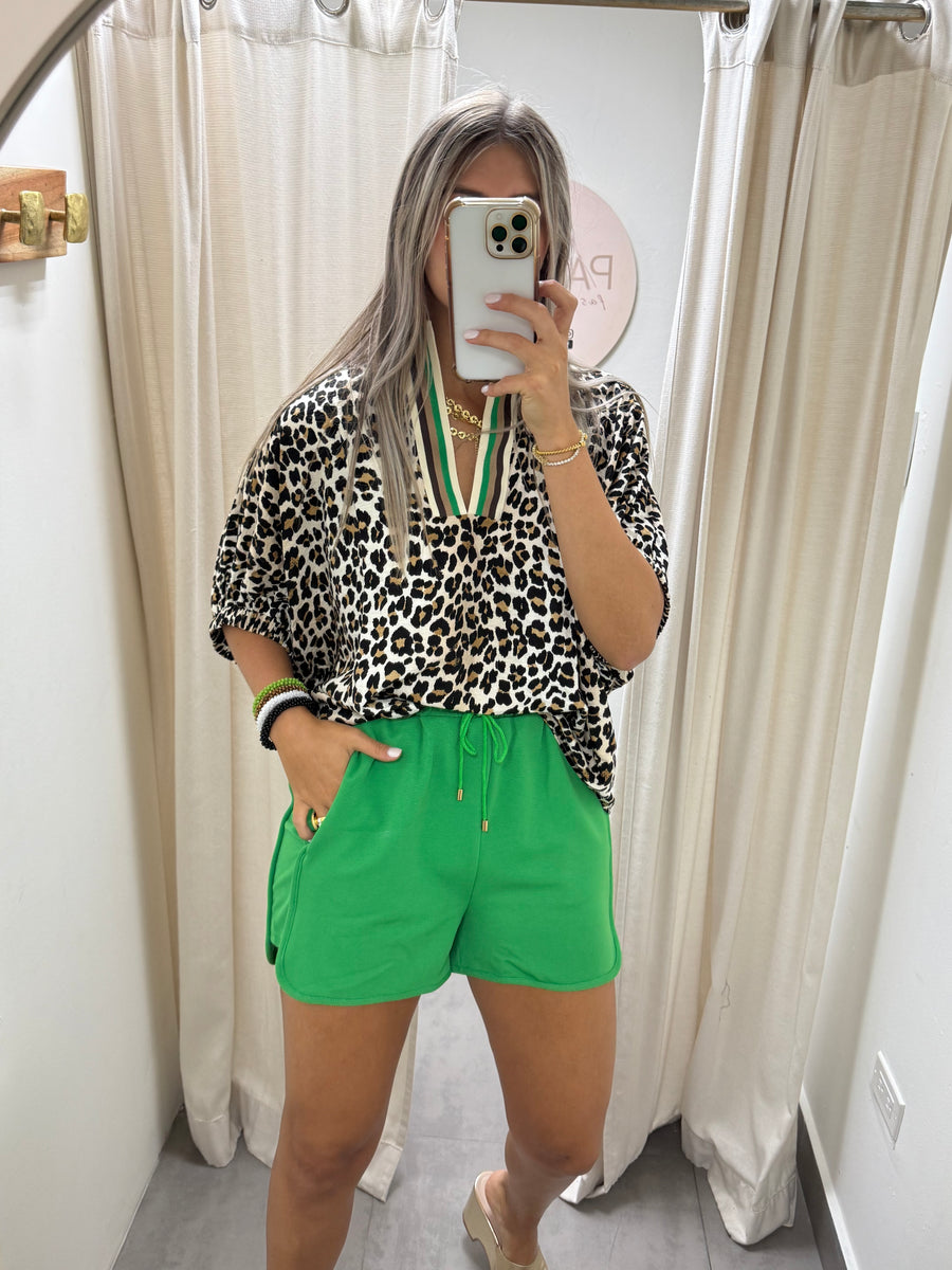 KELLY GREEN SHORTS