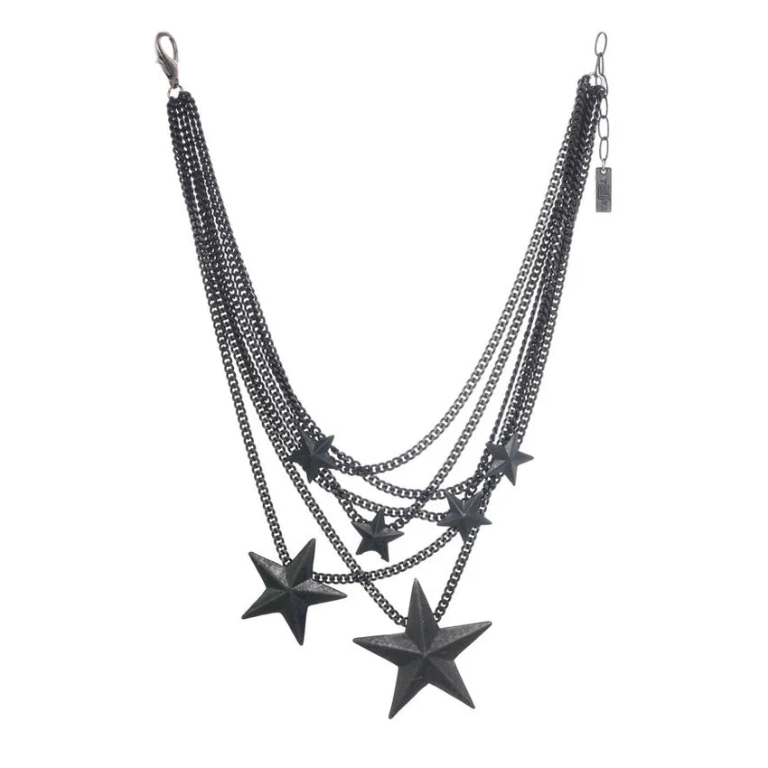 BRAZIL 6 STAR NECKLACE IN SMUTT