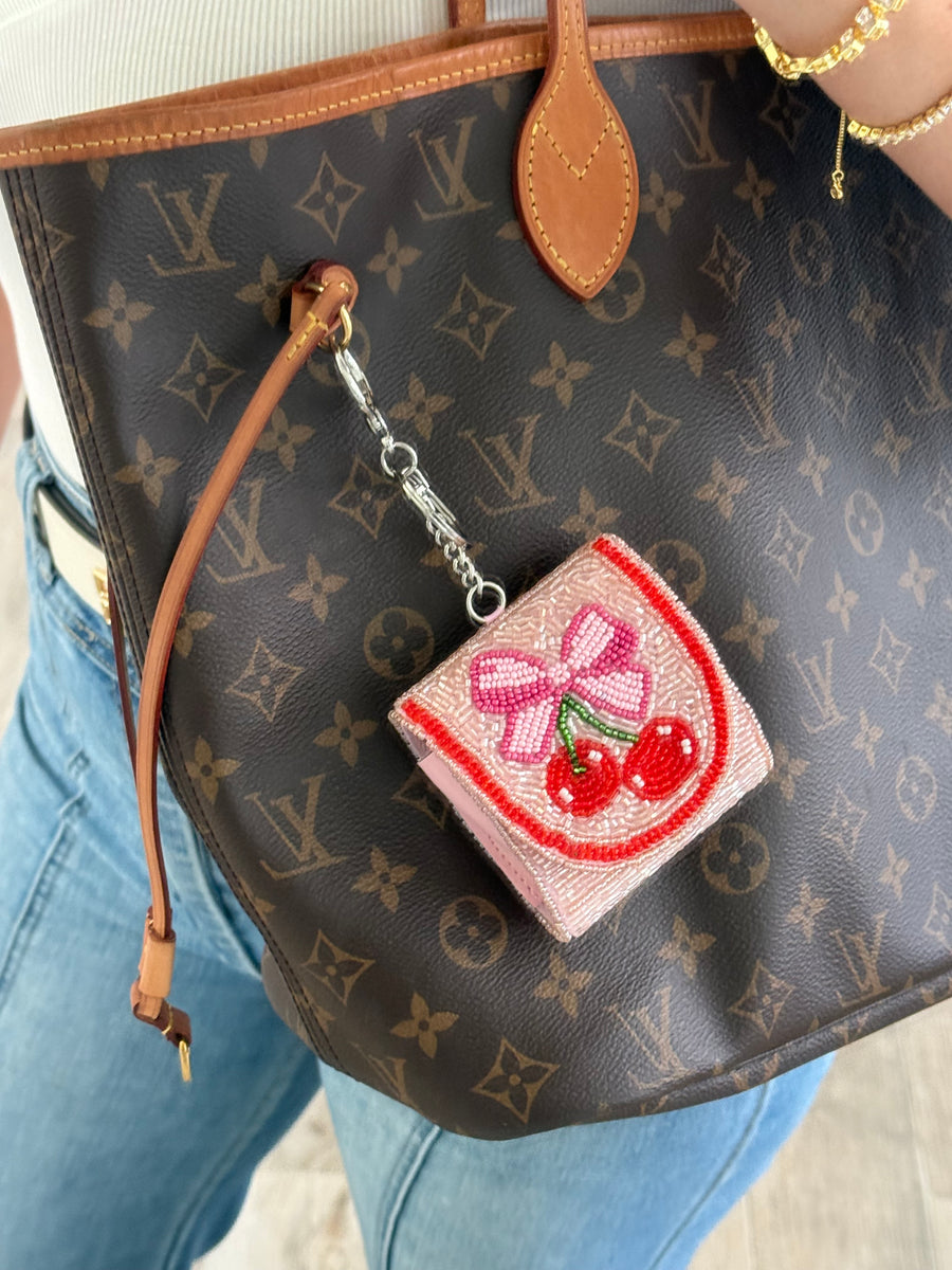 CHERRY AIRPOD CASE HOLDER