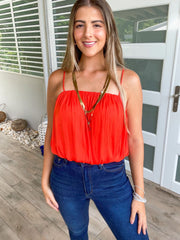 SATIN BUBBLE TOP