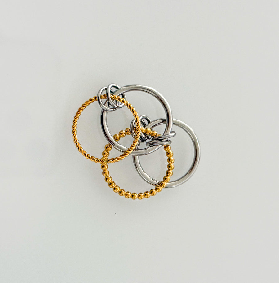 STACKABLE TWO TONE RING