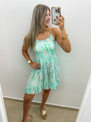 MINT TIE DYE DRESS