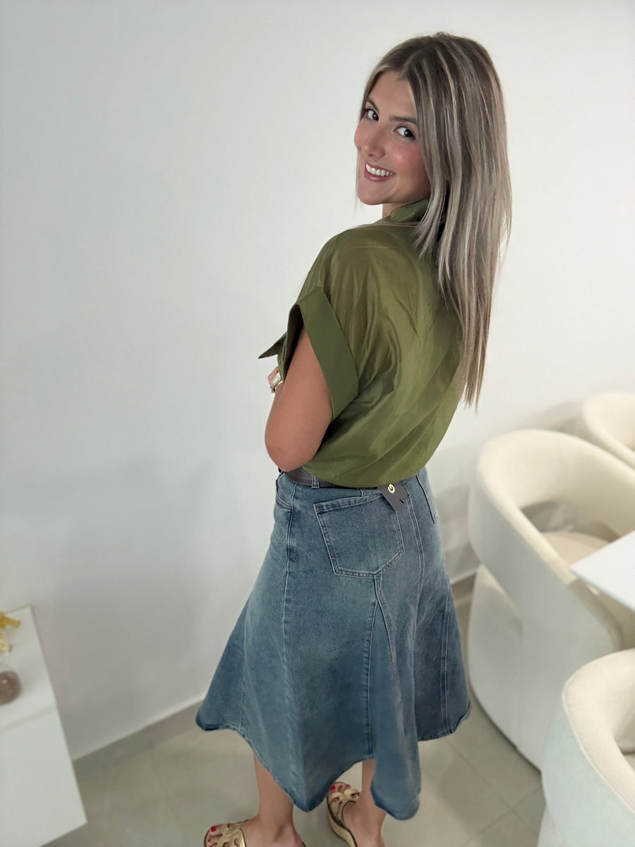 SHEER POCKET BLOUSES