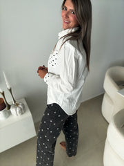 POLKA DOT STRETCH JEANS