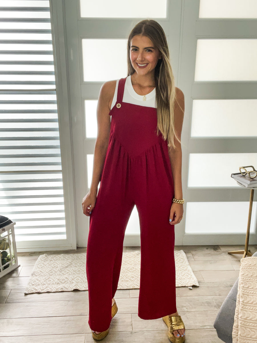 BURGUNDY OVERALL